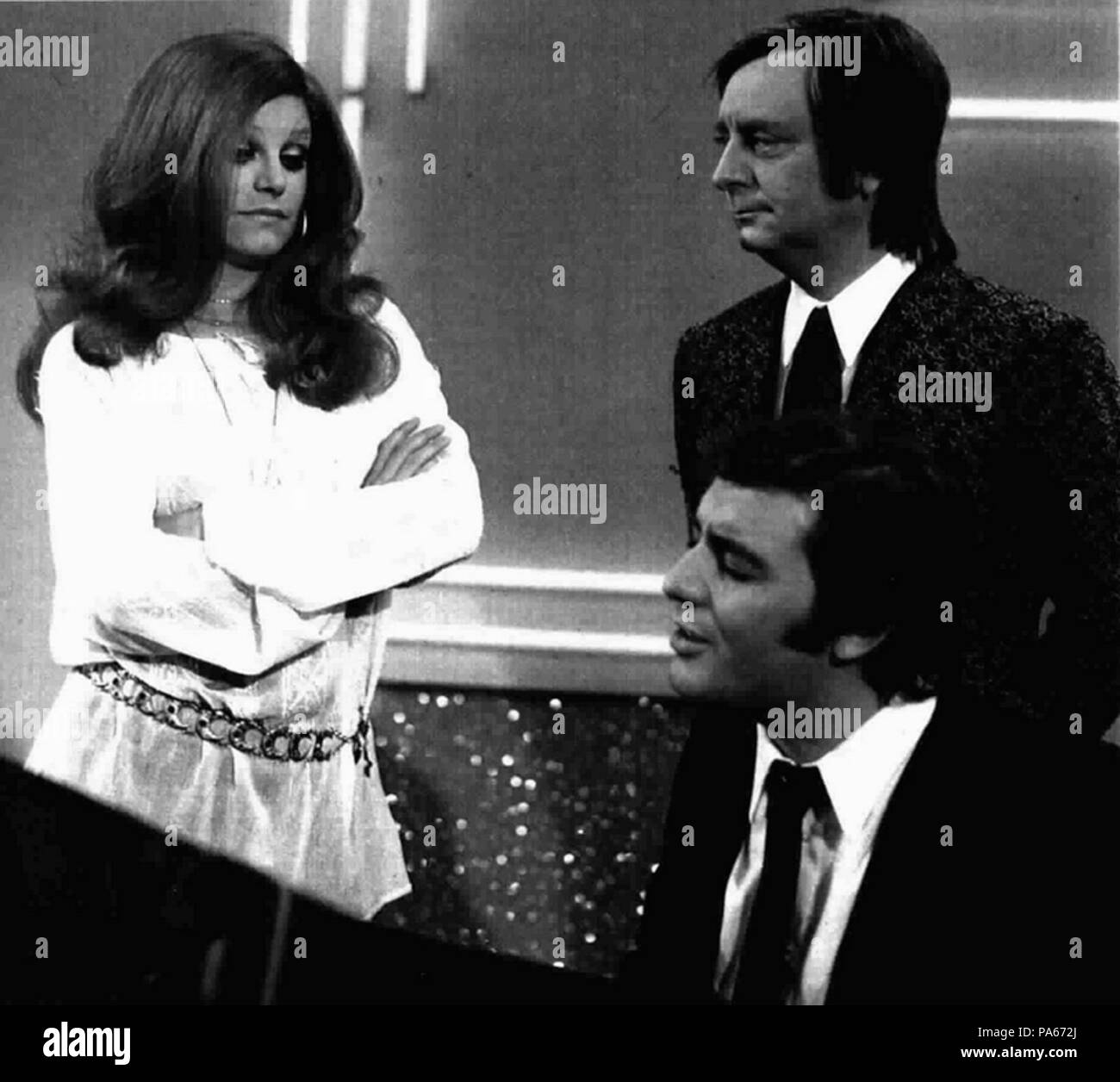 174 Milva, Mino Reitano ed Enrico Simonetti Foto Stock