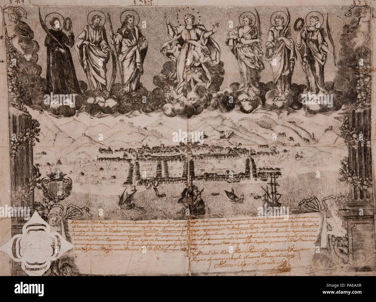 Attacco, 1756. Museo: Museo de Mataró, Mataró, Barcellona, Cataluña, España. Foto Stock