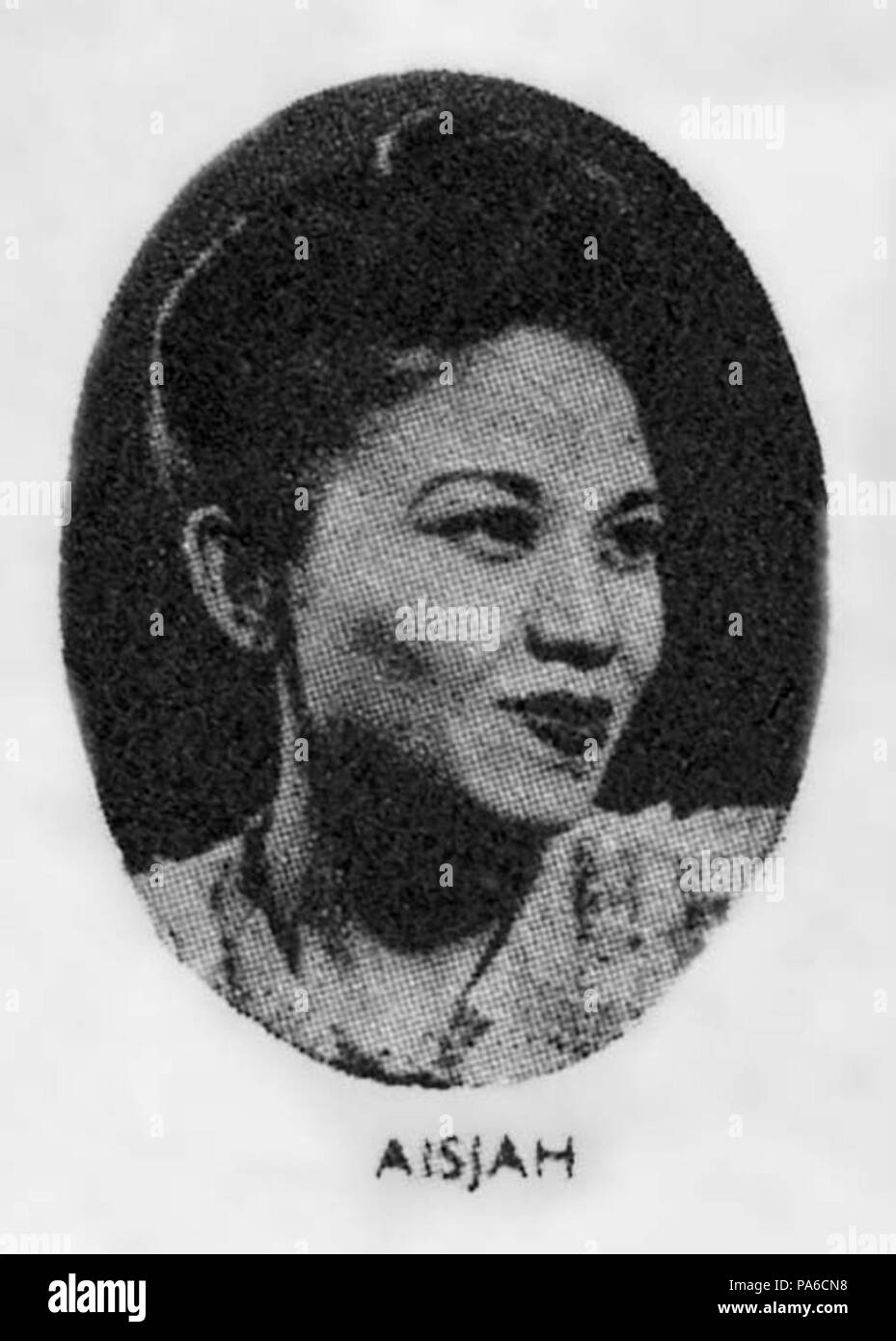 14 Aisjah, Bintang Surabaja 1951 flyer Foto Stock