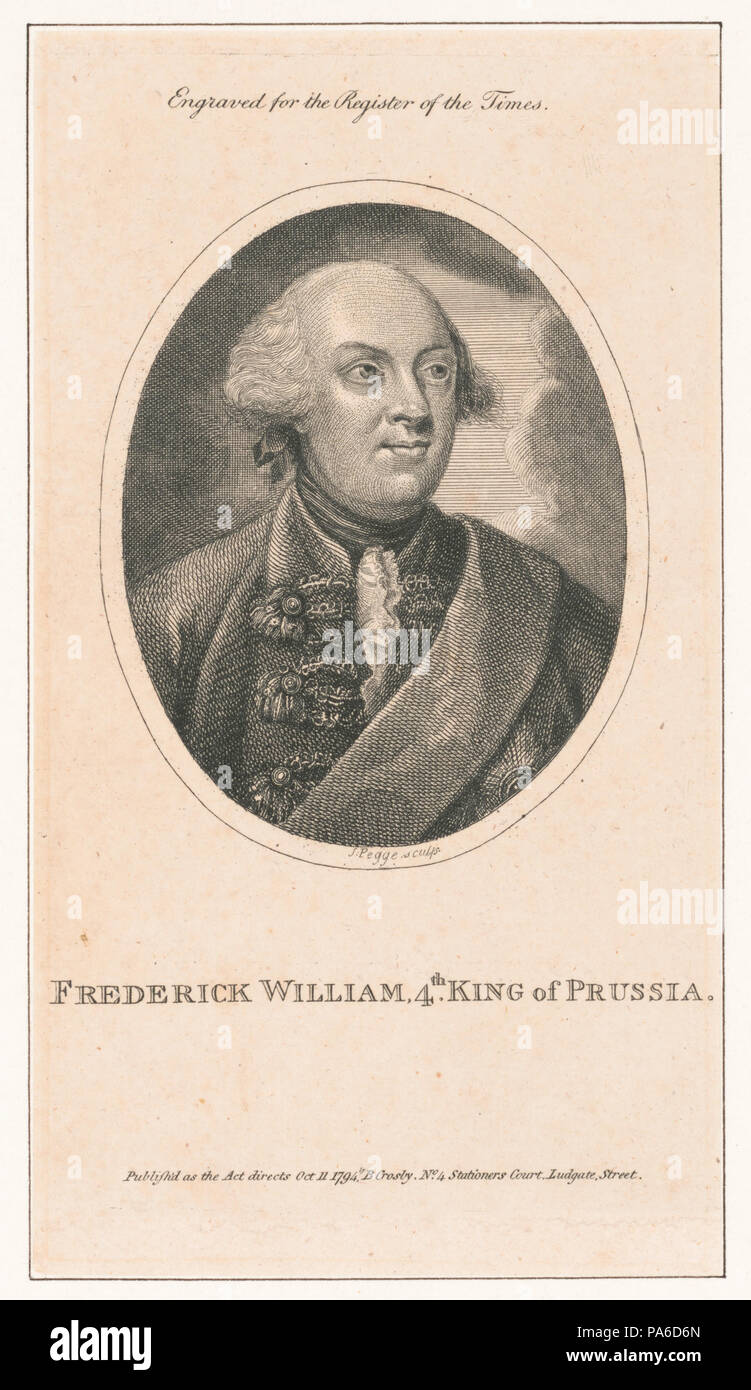673 Frederick William, 4th. King of Prussia LCCN2003654329 Foto Stock