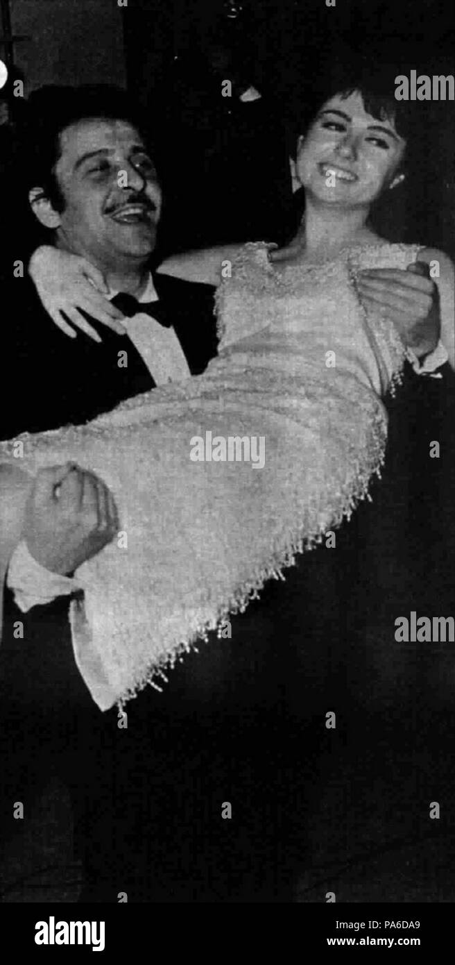 68 Domenico Modugno e GIGLIOLA CINQUETTI Foto Stock