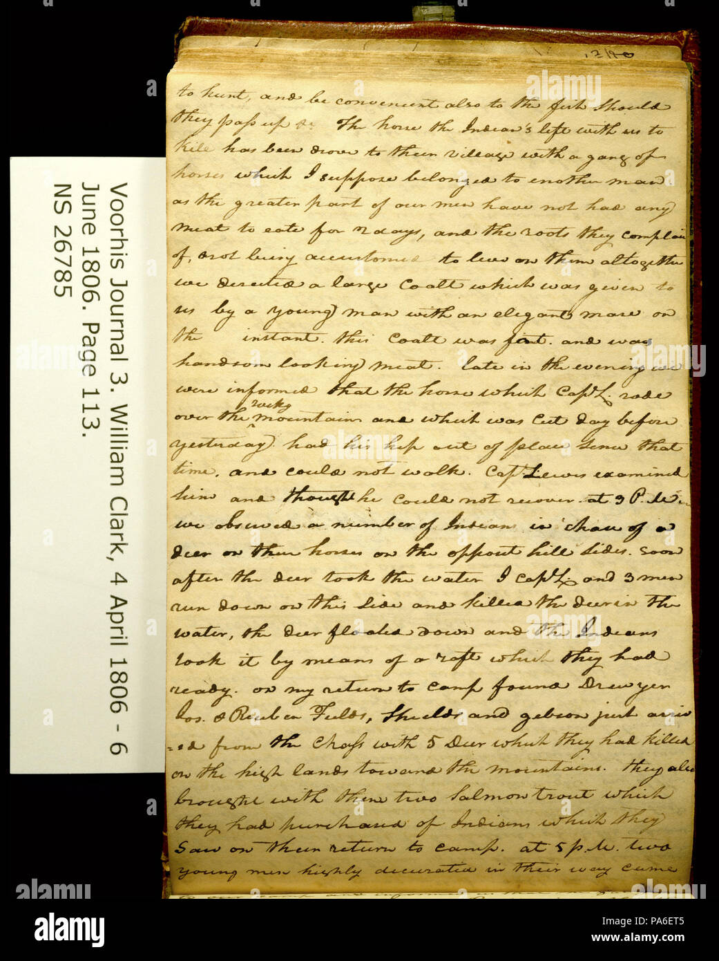 319 Clark Collezione Famiglia- Volume 3. Voorhis Gazzetta n. 3, pagina 113, 22 maggio 1806 Foto Stock