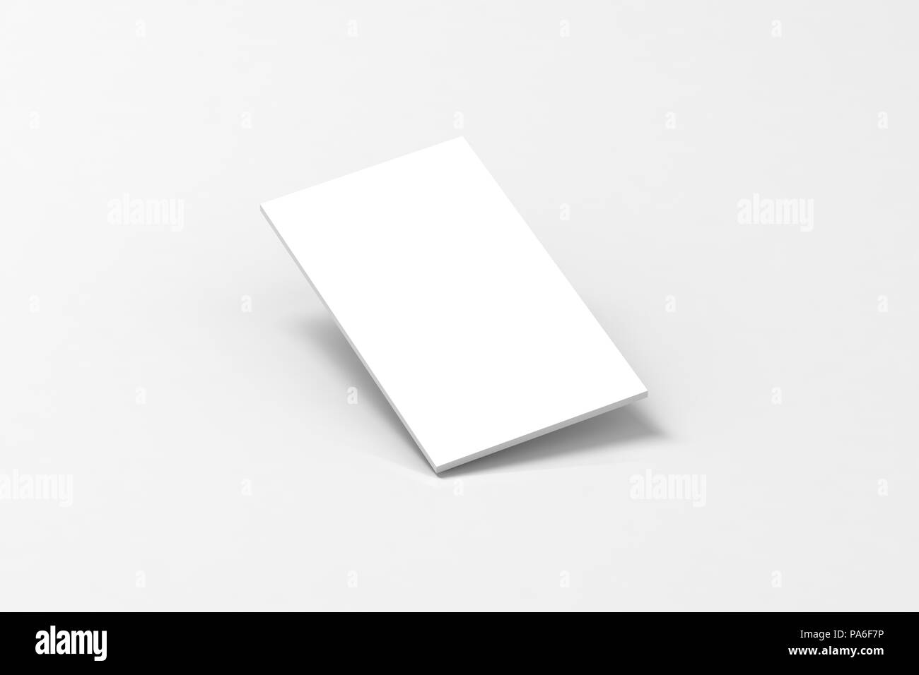 Blank rettangolo bianco per il display del telefono cellulare app web design mockup, percorso di clipping, rendering 3d. Interfaccia del sito mock up. Sito web del modello di interfaccia utente per browser sc Foto Stock