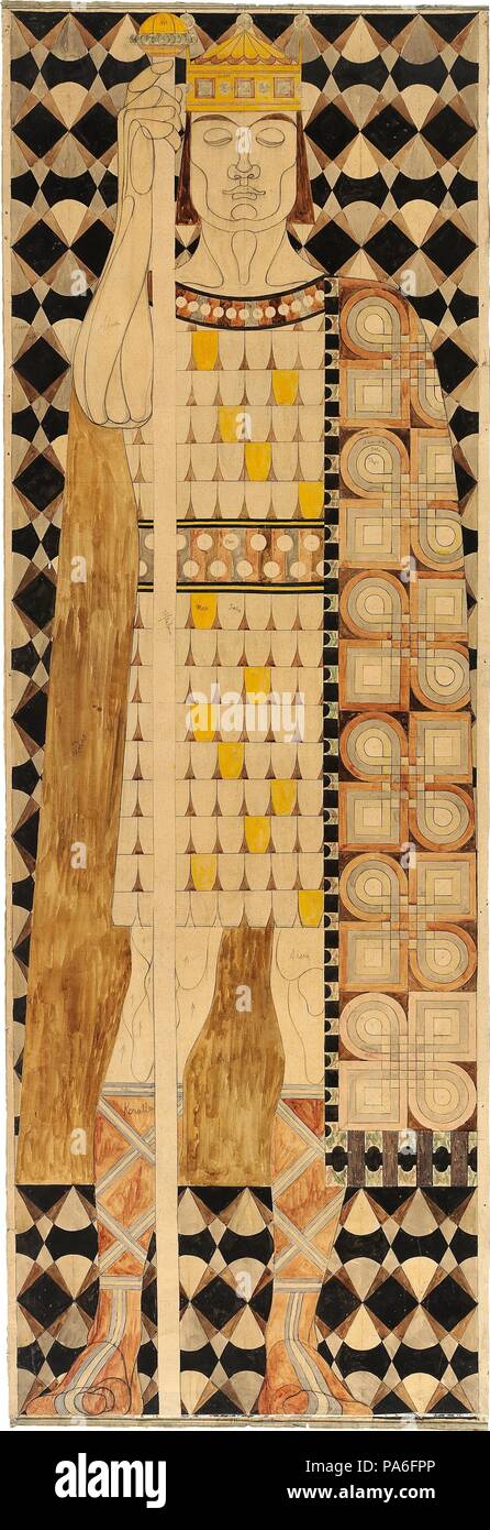 Il fregio del Design per il St. Louis 1904 della fiera del mondo. Museo: Collezione privata. Foto Stock