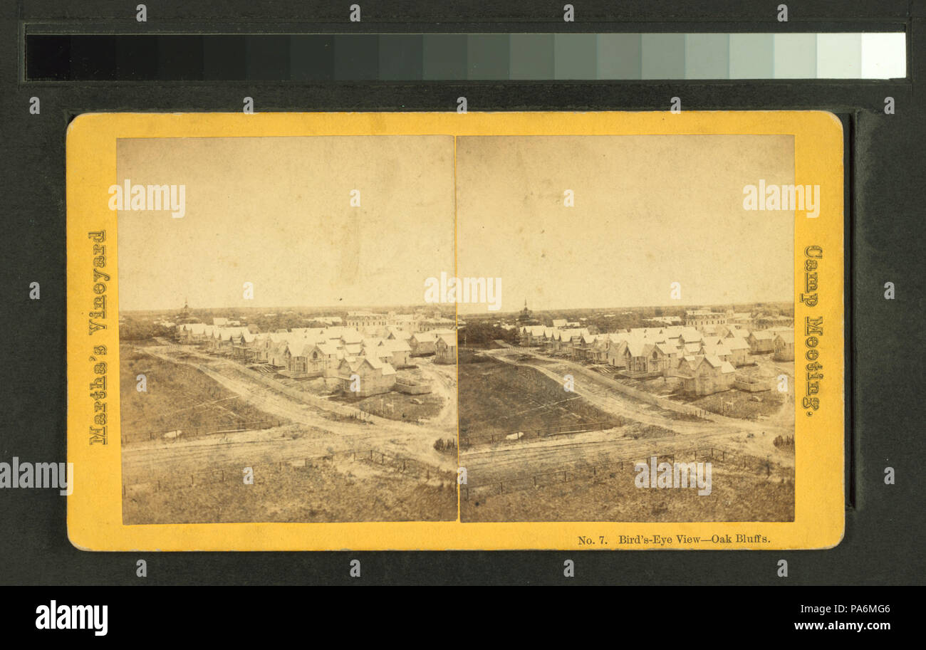 205 Vista aerea - Oak Bluffs (NYPL B11707527-G90F257 028ZF) Foto Stock