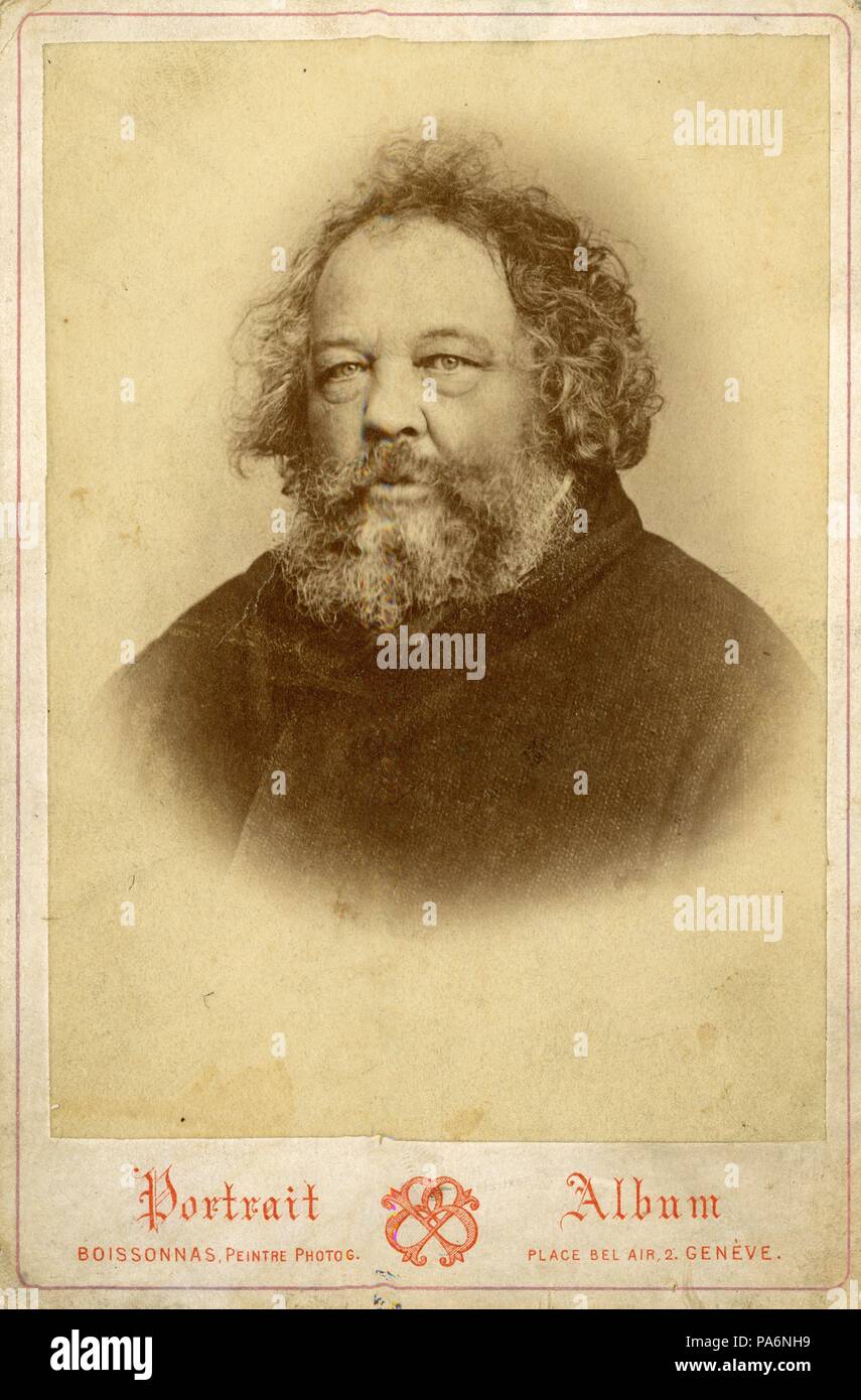 Ritratto di Mikhail Aleksandrovic Bakunin (1814-1876). Museo: Collezione privata. Foto Stock