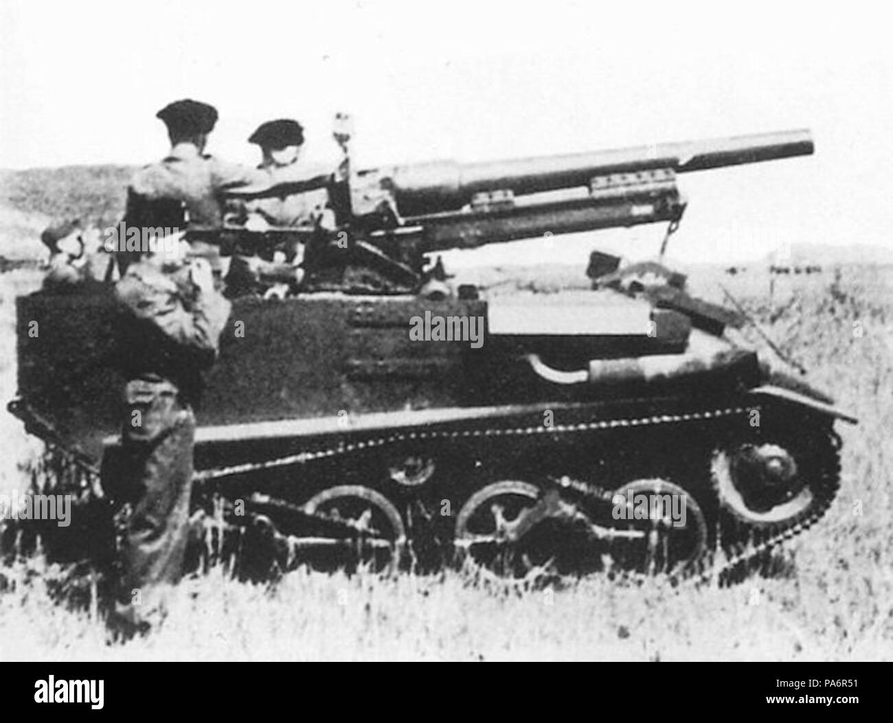 2 10.5cm leFH 16 Vickers MK VI prototipo.1 Foto Stock