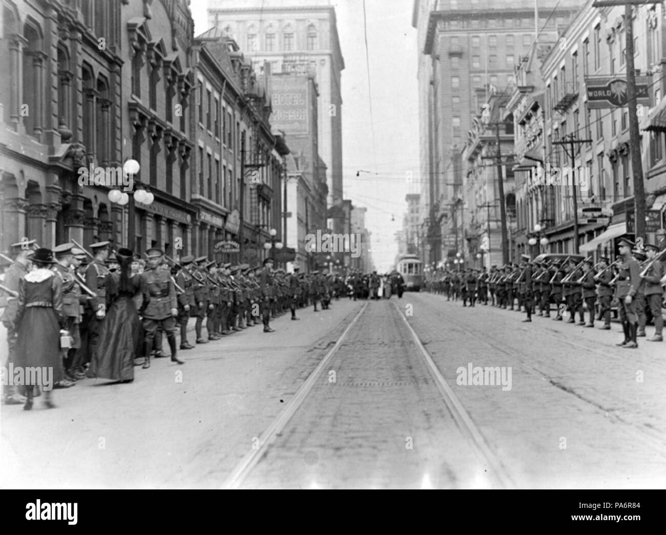 3 170esimo battaglione su Yonge Street Foto Stock