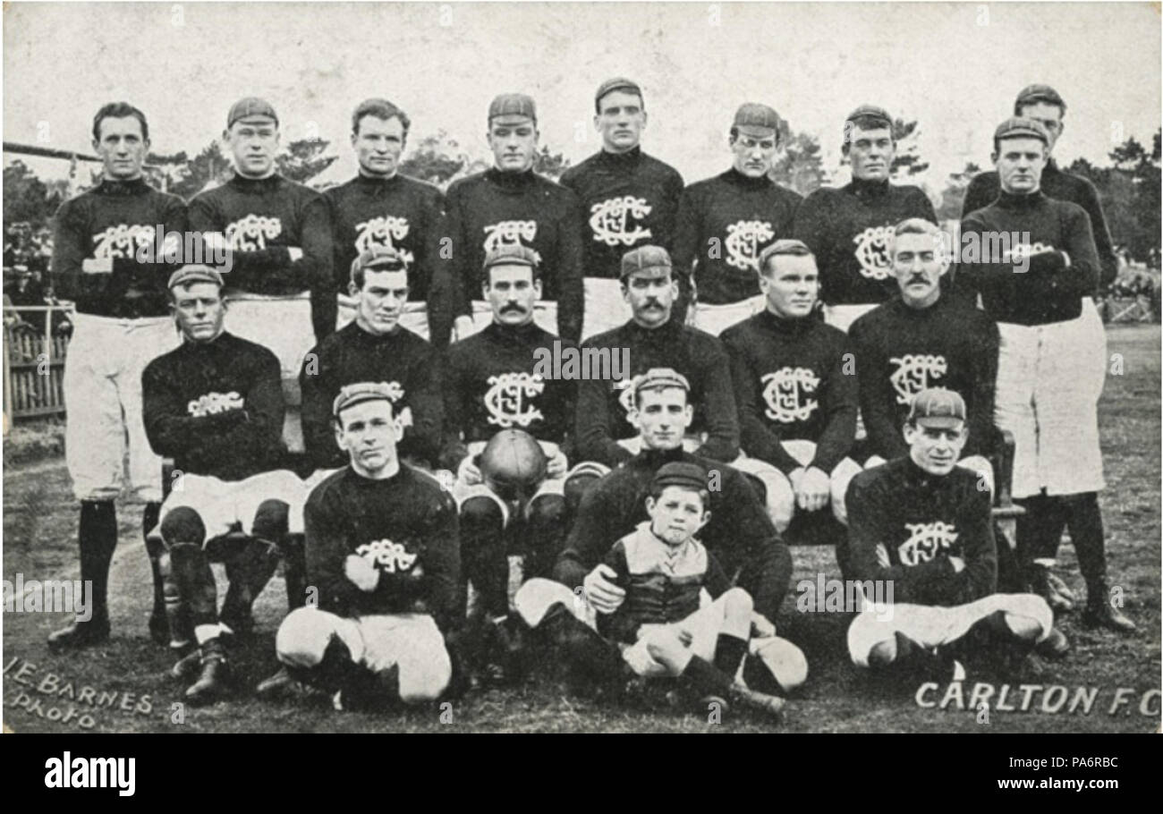 3 1909 Carlton Football Club Foto Stock