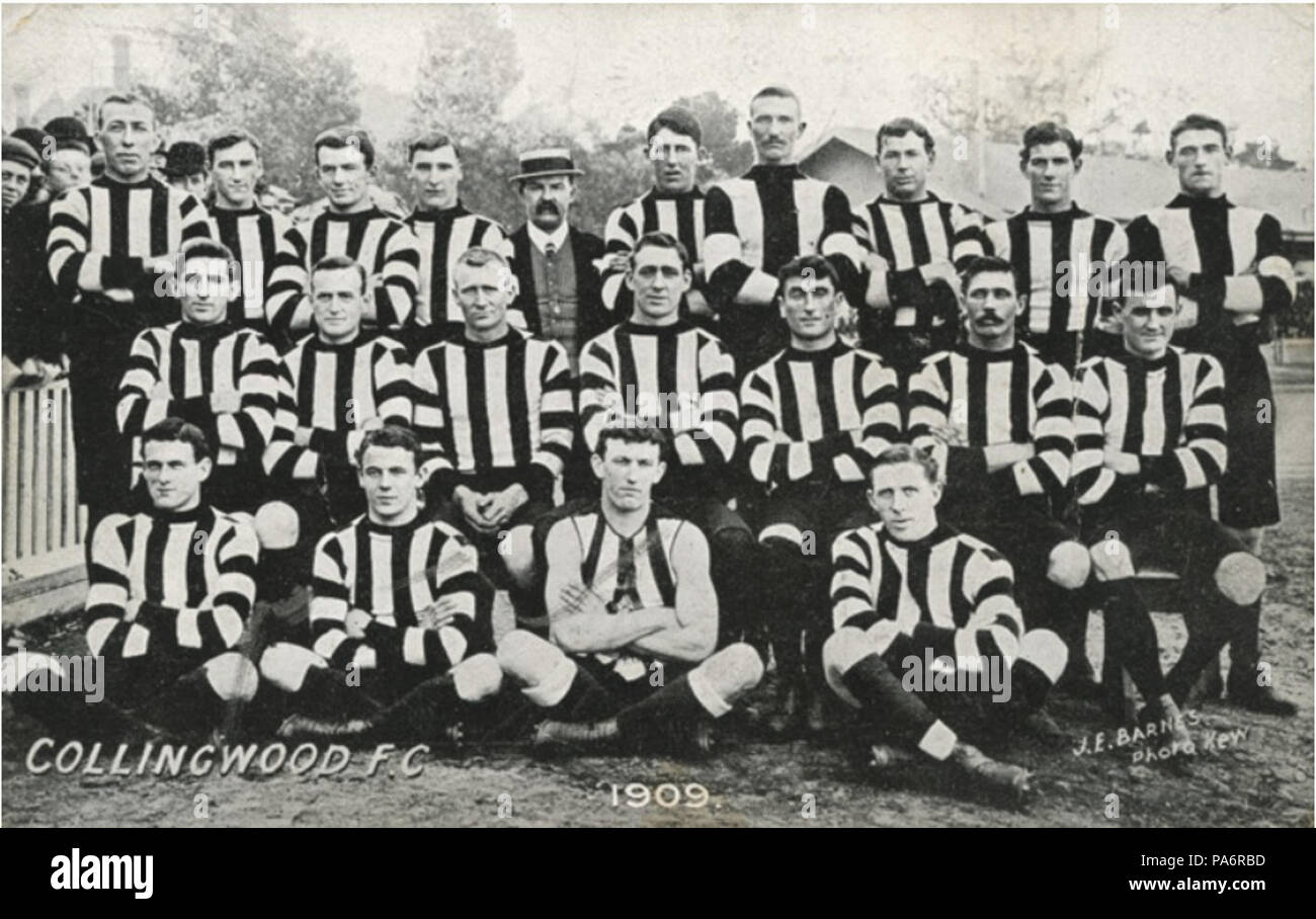3 1909 Collingwood Football Club Foto Stock
