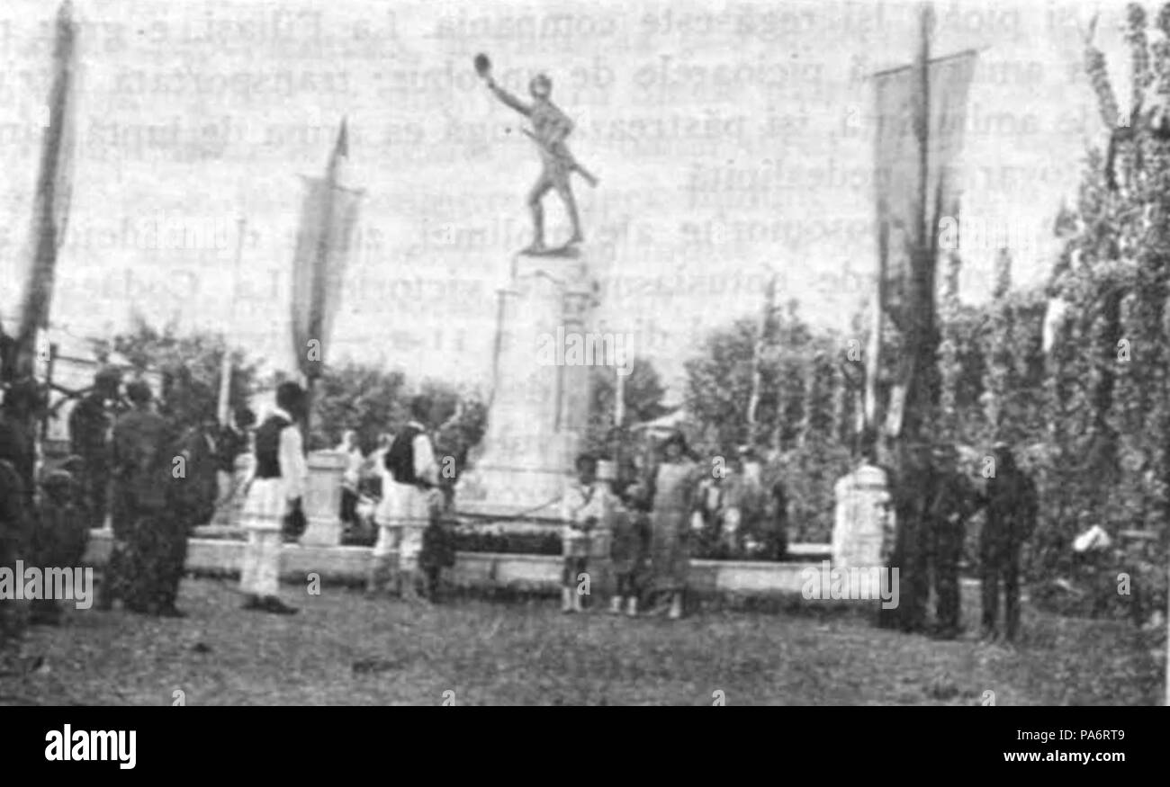 5 1929 - Mataoanu - Monumentul Ecaterinei Teodoroiu Slatina - Kiritescu II 665 Foto Stock