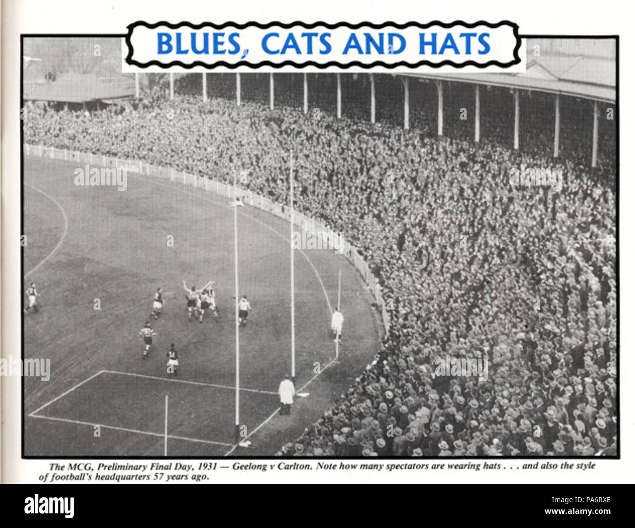 5 1931 VFL prelim final Foto Stock