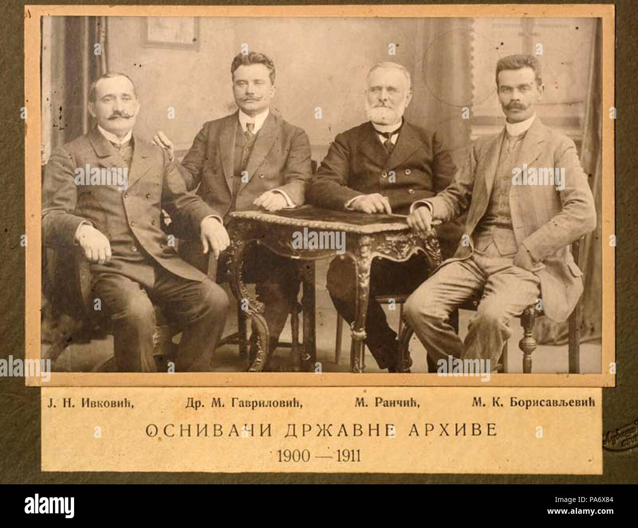 22 archivio di Serbia fondatori Foto Stock