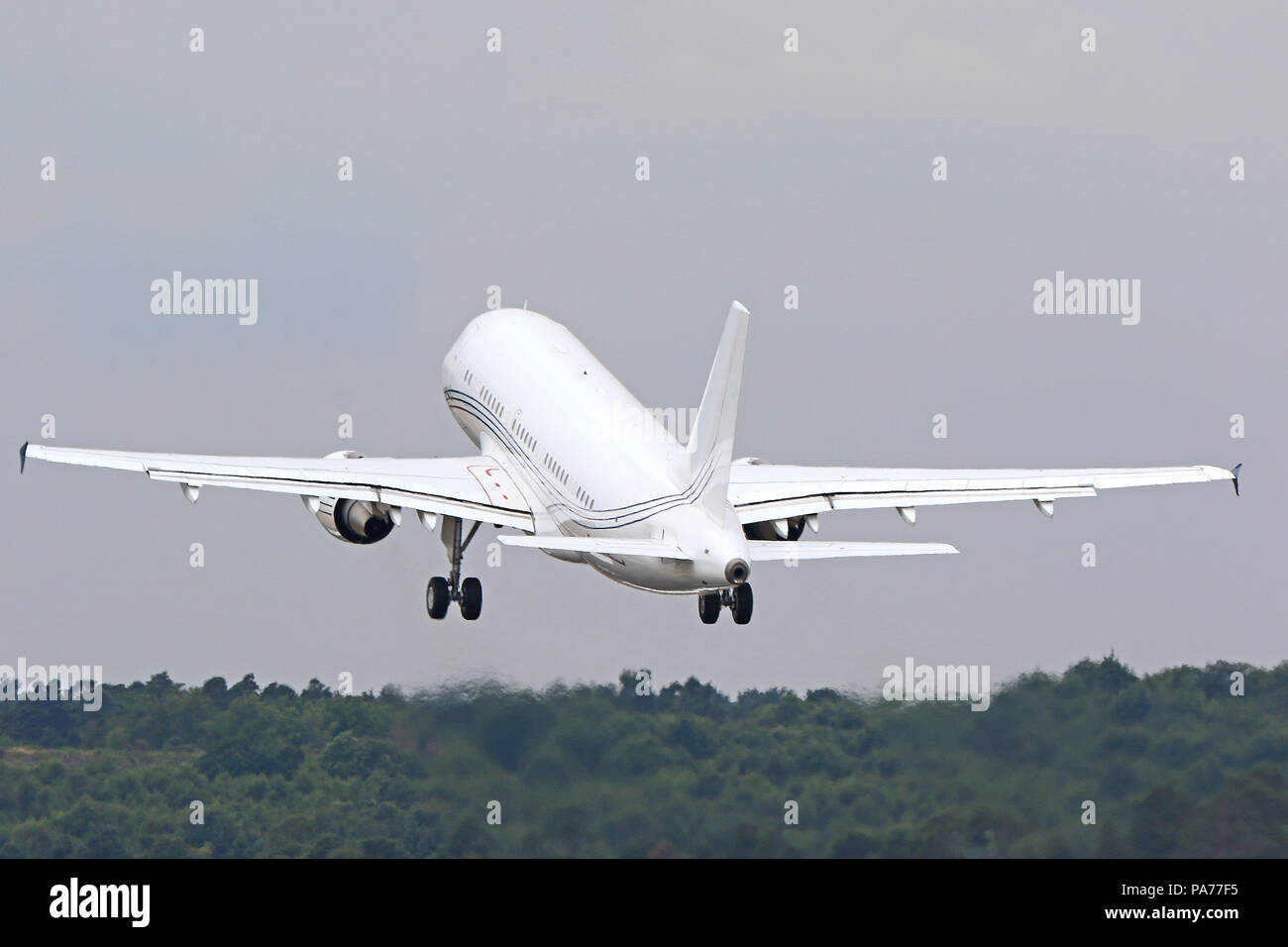 Airbus A319, Farnborough International Airshow di Farnborough, Aeroporto, Hampshire, Regno Unito, 20 luglio 2018, Foto di Richard Goldschmidt Credito: ricca di oro/Alamy Live News Foto Stock