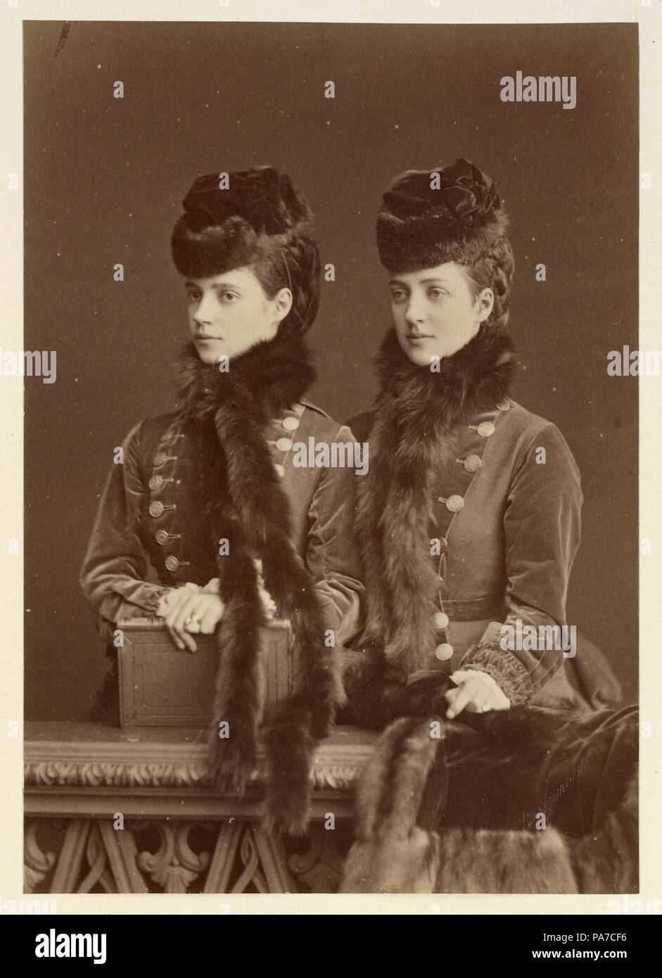 Tsesarevna Maria Feodorovna (1847-1928), più tardi imperatrice di Russia e la Principessa di Galles (1844-1925), poi regina Alexandra. Museo: Stato russo, film e foto di archivio, Krasnogorsk. Foto Stock