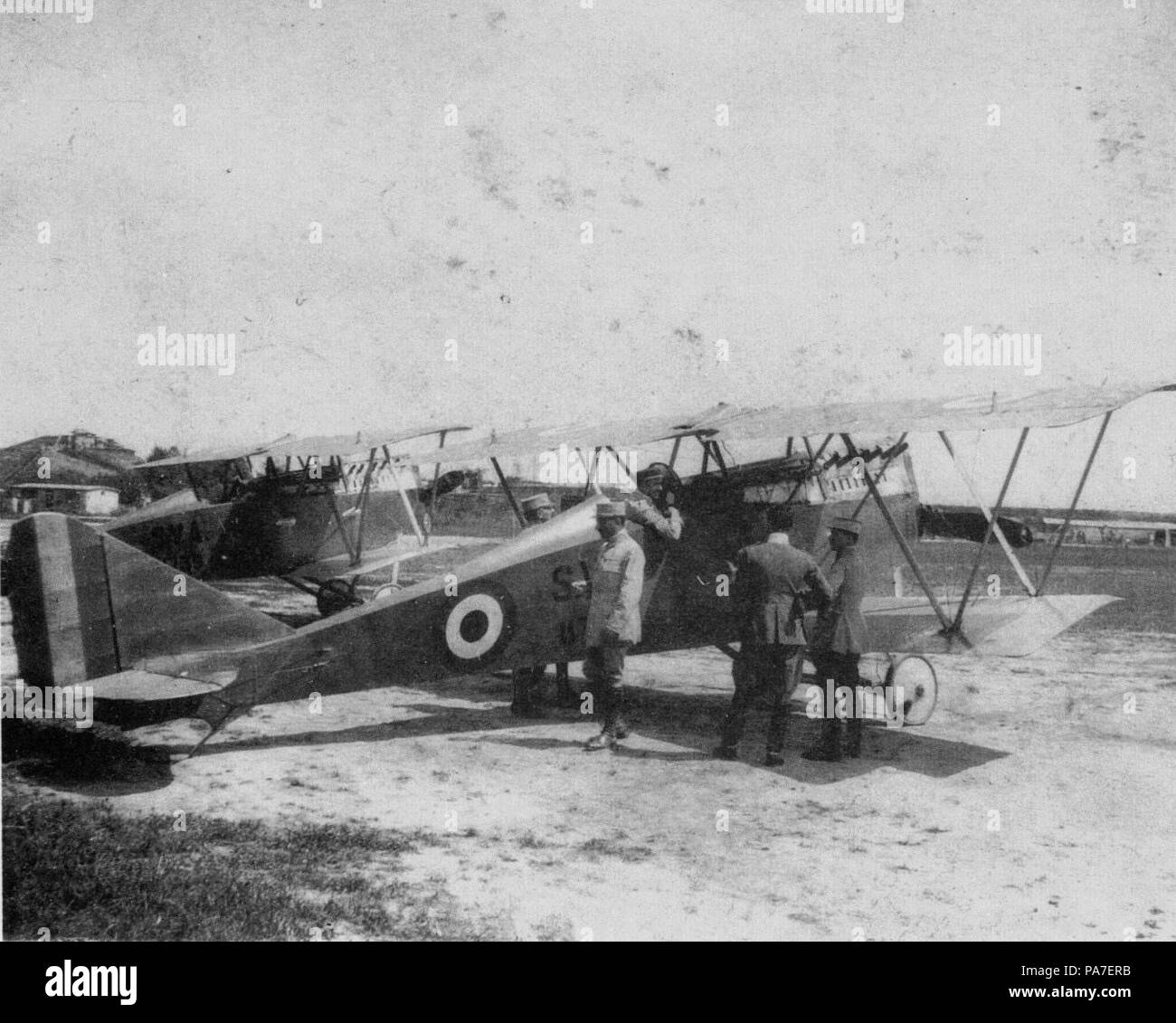 20 Ansaldo S.V.A. 5, scheda aerei da guerra Foto Stock