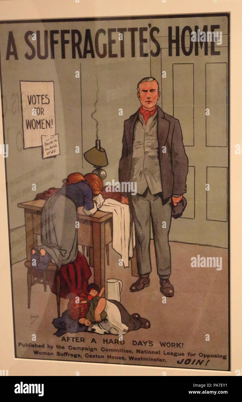 Suffragette's Home c,1910 89 un Suffragettes Home c.1910 (Lega Nazionale contrapposte suffragio donna) Foto Stock