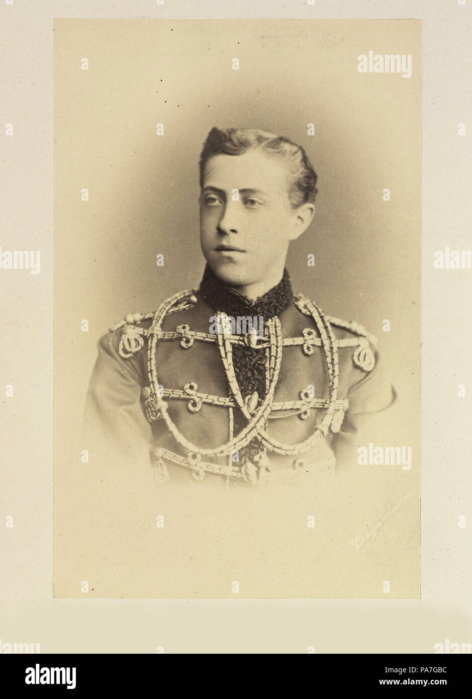Ritratto del Granduca Nicholas Nikolaevich (giovani) della Russia (1856-1929). Museo: Stato russo, film e foto di archivio, Krasnogorsk. Foto Stock
