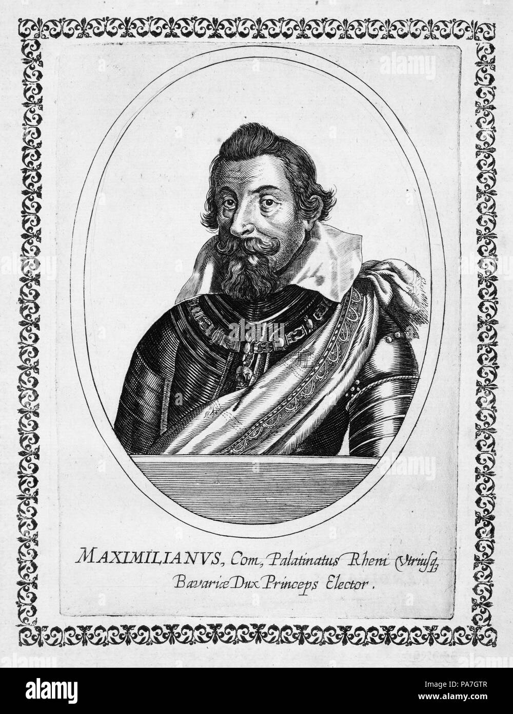 Il Duca Massimiliano I di Baviera (1573-1651), principe elettore del Sacro Romano Impero. Museo: Collezione privata. Foto Stock