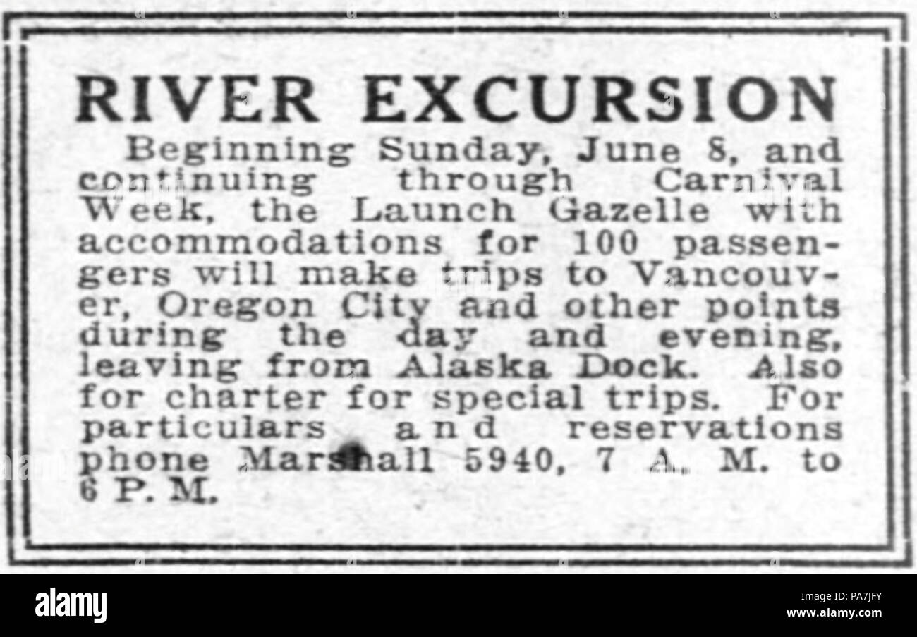 691 Gazzella ad 12 Jun 1913 Foto Stock