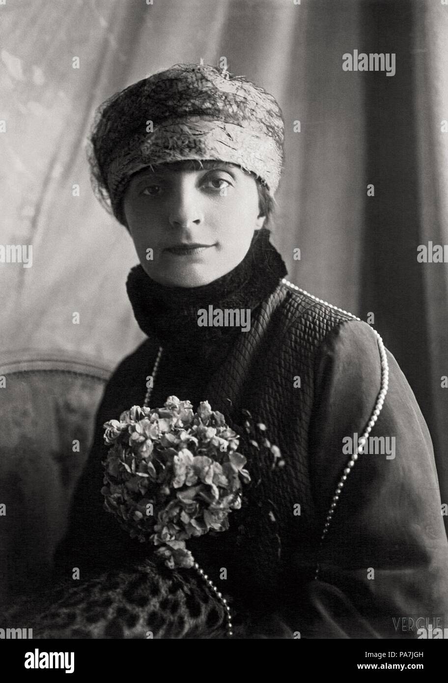 Ritratto di Anna-Elisabeth, Comtesse Mathieu de Noailles (1876-1933). Museo: Collezione privata. Foto Stock