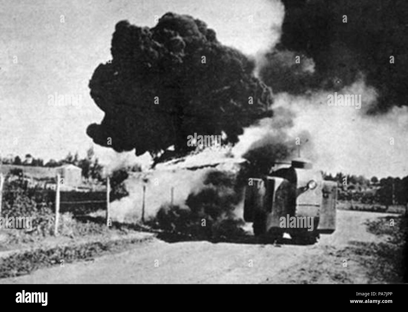 23 corazzato Caterpillar Tractor durante la Rivoluzione costituzionalista del 1932 Foto Stock