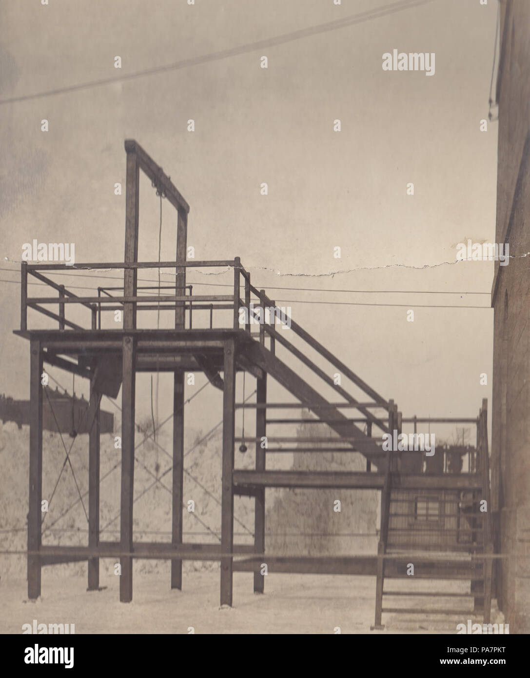 19 Ancienne prigione de Montréal potence à planche fermée BAnQ Vieux-Montréal 06M P750S1P7516 Foto Stock