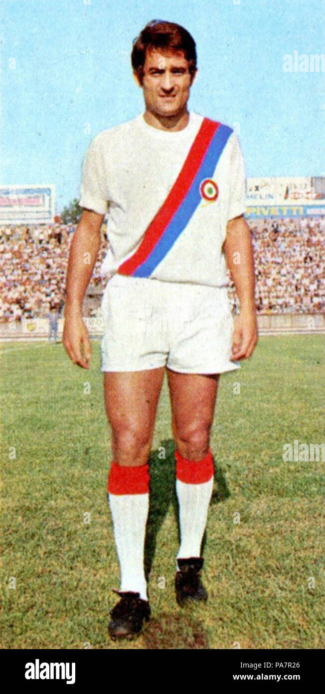 7 1970-71 Bologna FC - Francesco Rizzo Foto Stock