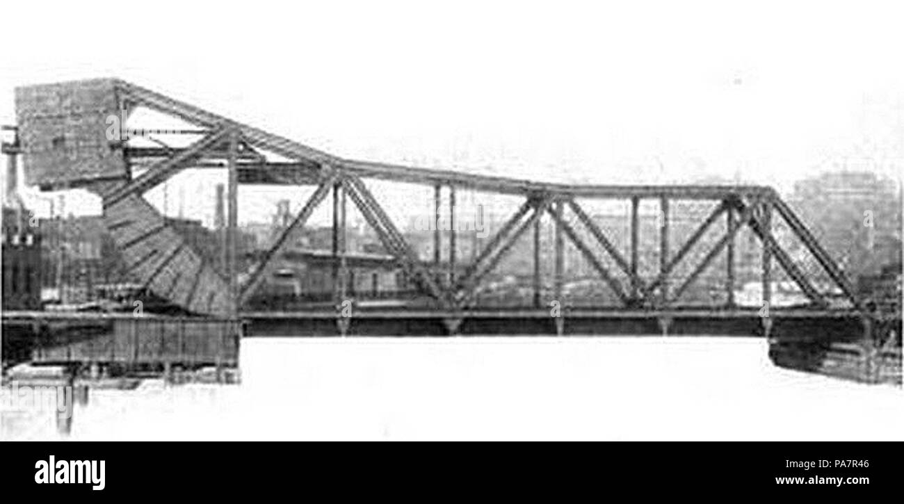 325 chiuso CCC e St L Scherzer laminazione ponte di sollevamento 1900 Foto Stock