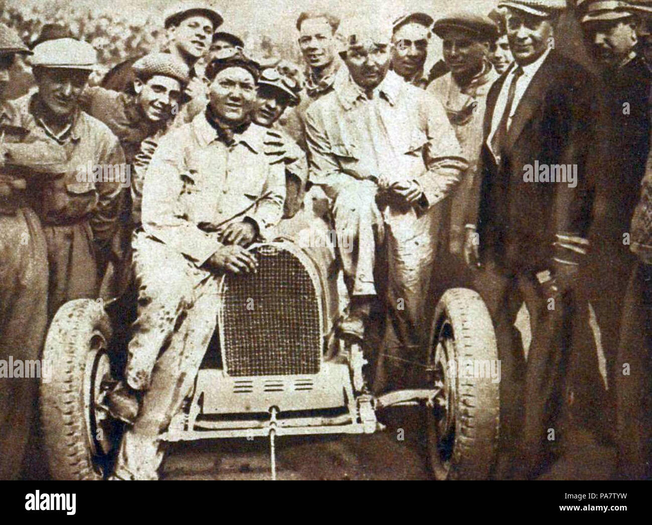 14 Albert Divo vainqueur de la Targa Florio 1928, sur Bugatti 35B Foto Stock