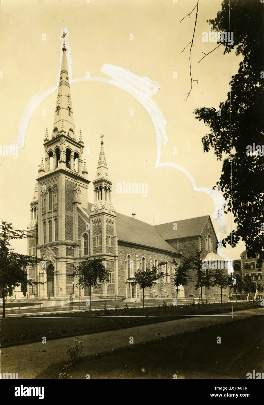 48 Cathédrale Saint-Charles-Borromée de Joliette BAnQ P748S1P1276 Foto Stock