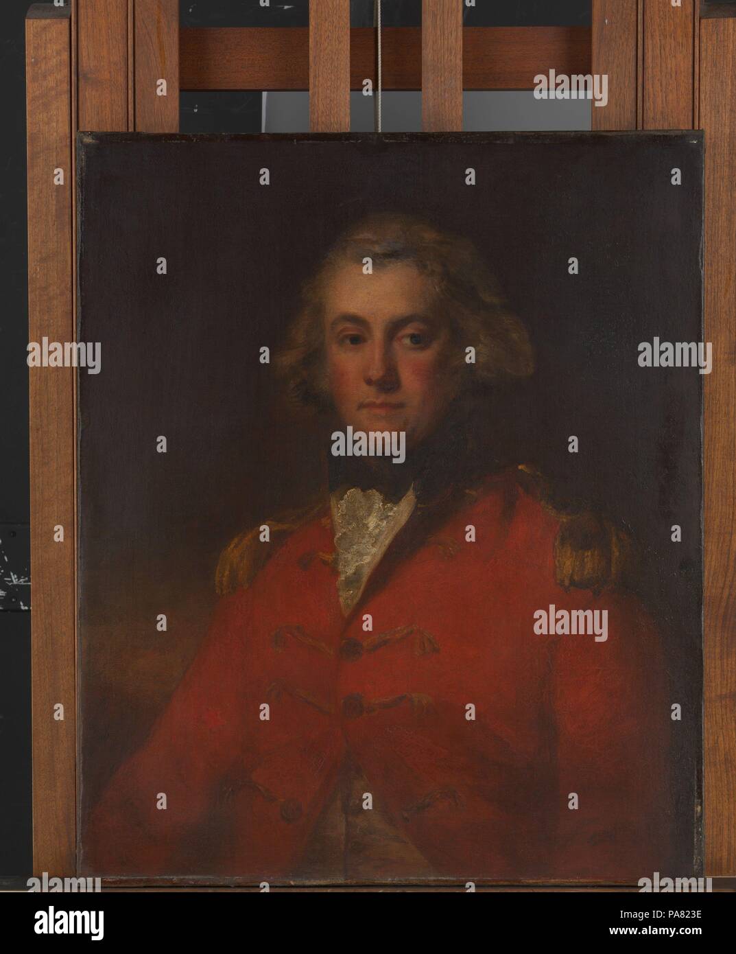 Principali Pechell Thomas (1753-1826). Artista: John Hoppner (British, Londra Londra 1758-1810). Dimensioni: 30 x 24 7/8 in. (76,2 x 63,2 cm). Data: 1799. Museo: Metropolitan Museum of Art di New York, Stati Uniti d'America. Foto Stock