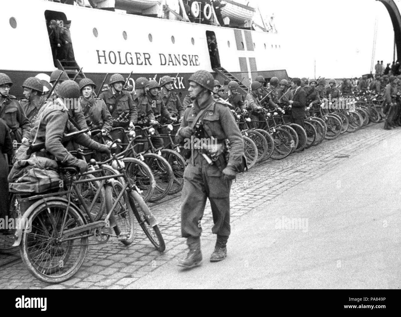 59 Brigata danese di Helsingør, Maggio 1945 Foto Stock
