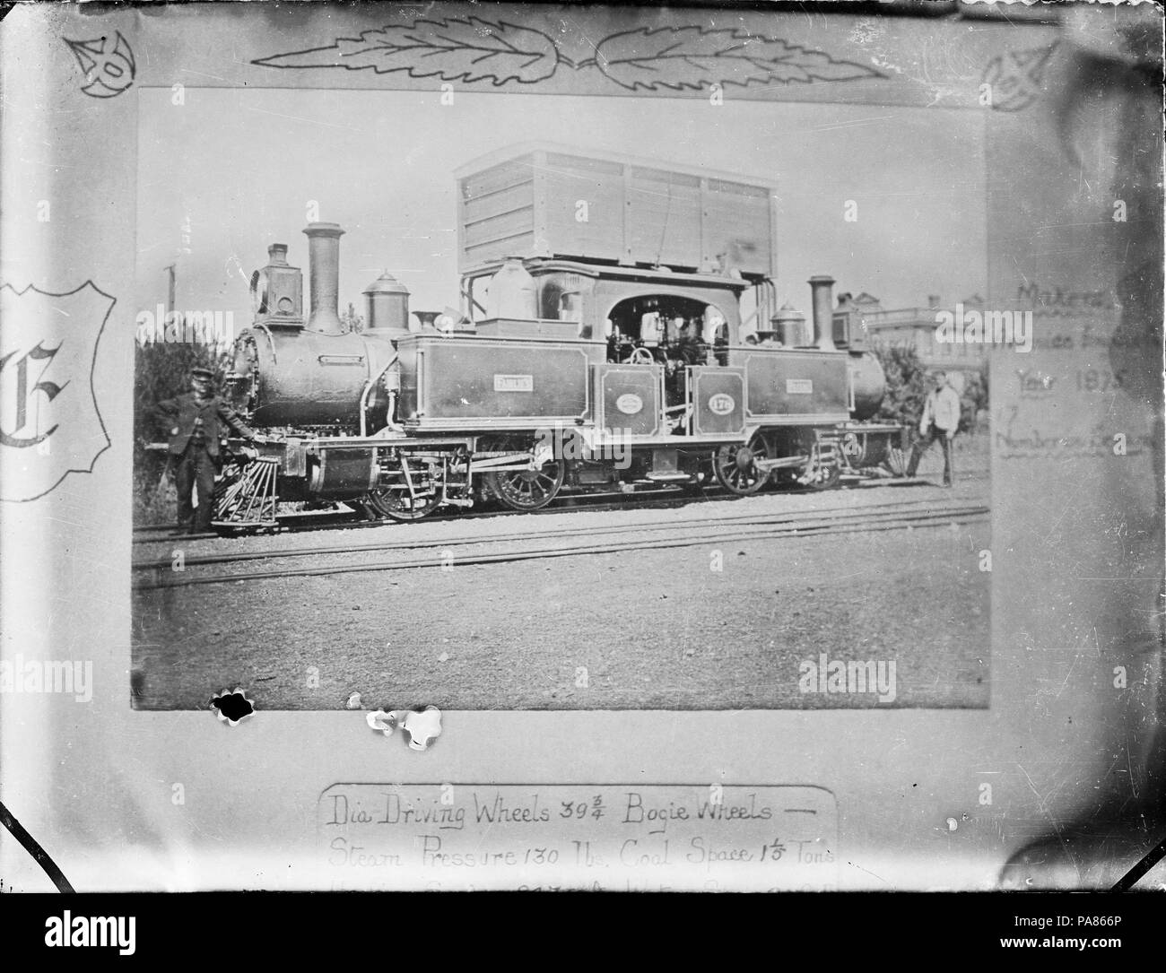 71 E classe locomotiva a vapore, Nuova Zelanda numero di ferrovie e 178 (0-4-4-0tipo T) ATLIB 306413 Foto Stock