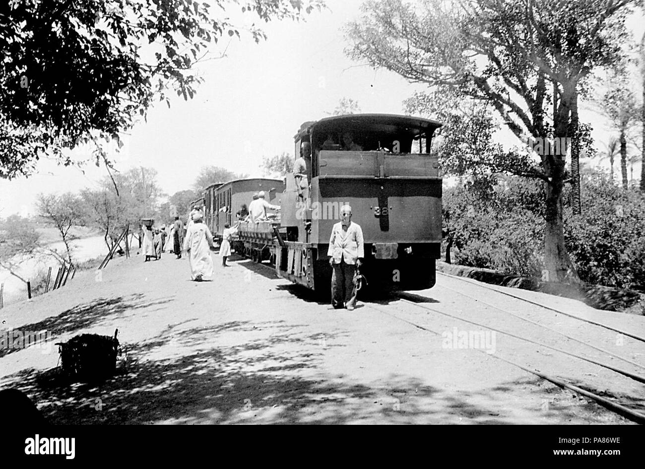 73 Delta egiziano Light Railways - Krauss 2-4-0T n. 38 a El Amar Foto Stock