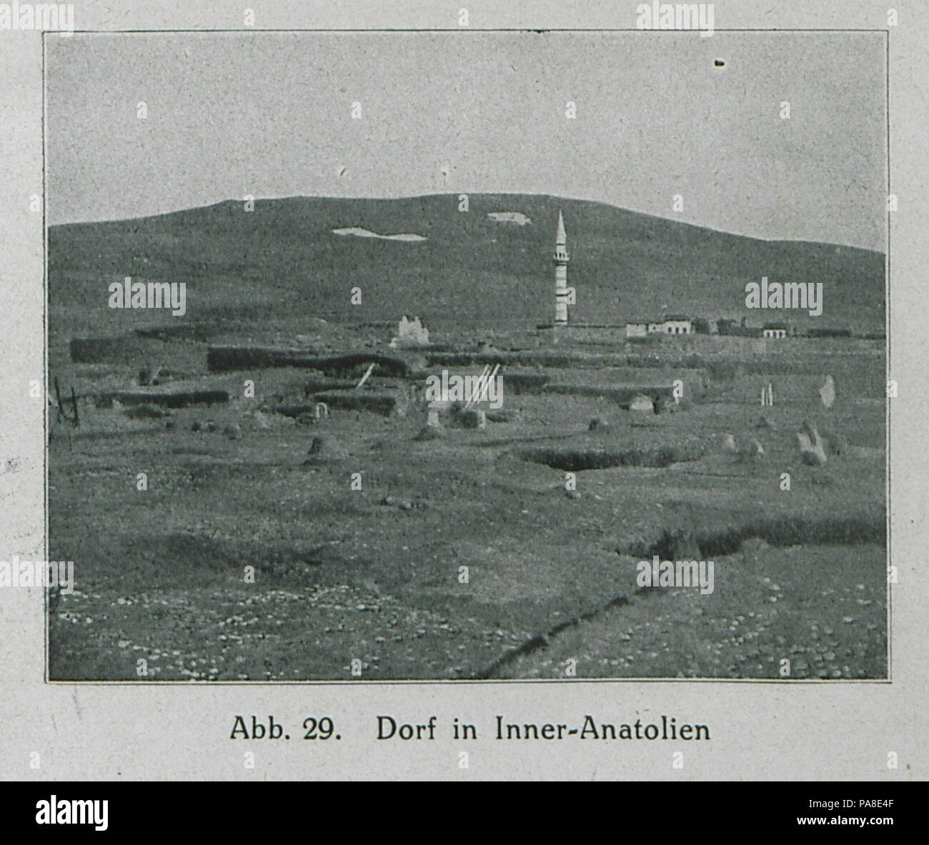 69 Dorf in Inner-Anatolien - Banse Ewald - 1919 Foto Stock