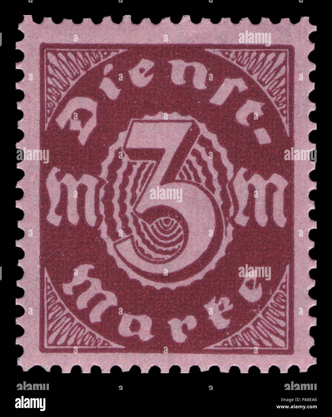 70 DR-D 1921 67 Dienstmarke Foto Stock