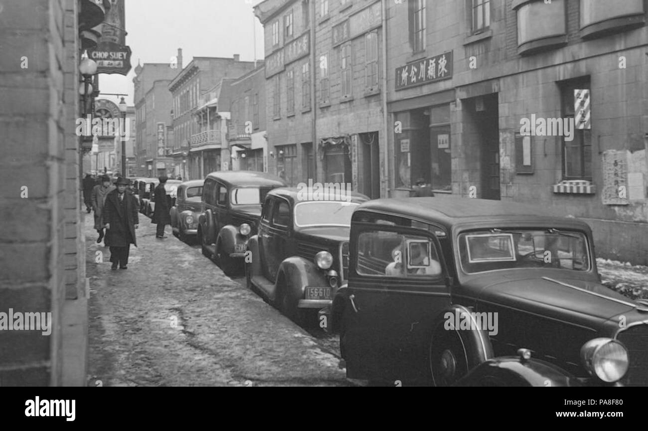 80 Funzione. Chinatown a Montreal BAnQ P48S1P05158 Foto Stock