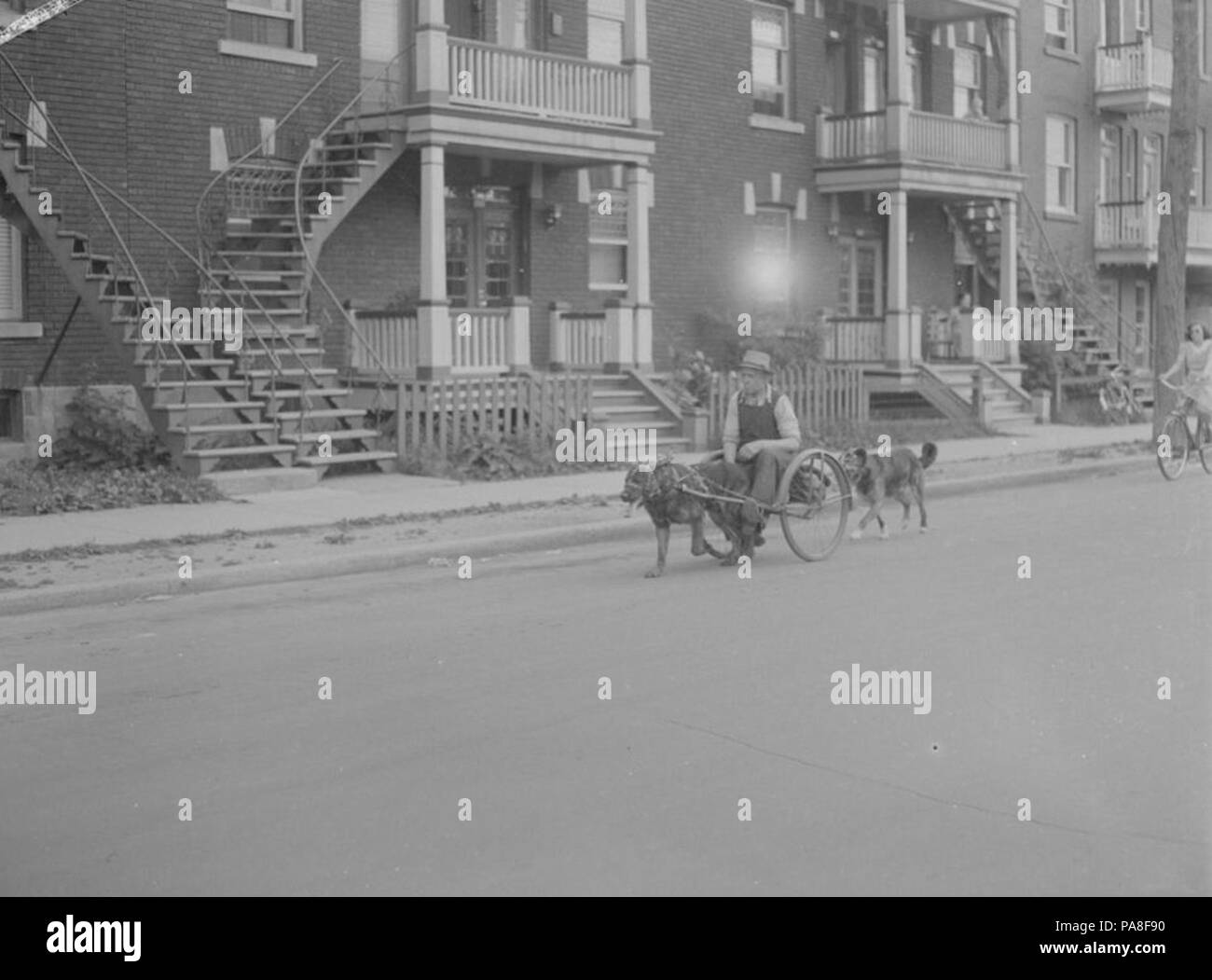 80 Funzione. Carrello Dog Hochelaga St BAnQ P48S1P09129 Foto Stock