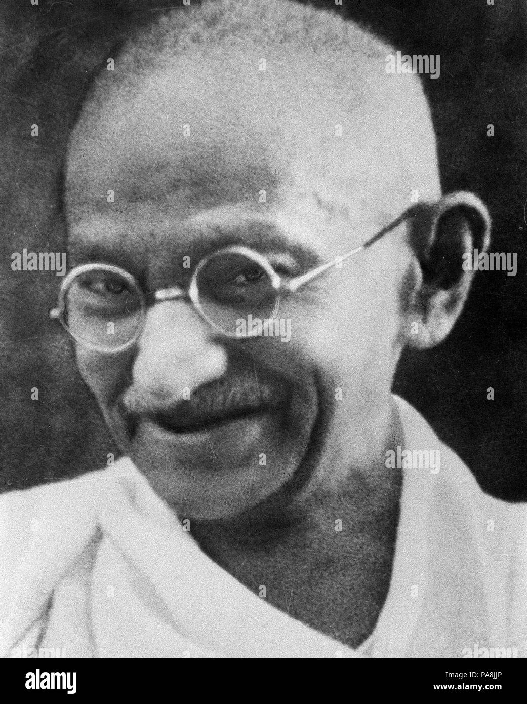 121 Ritratto Gandhi (ritagliate) Foto Stock