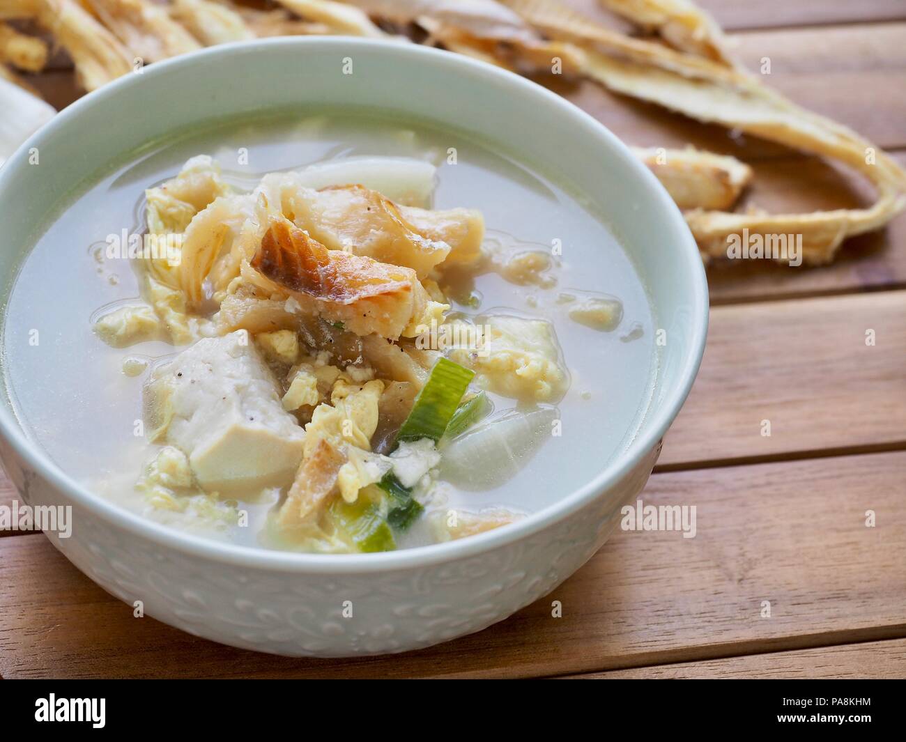 Cibo coreano essiccato zuppa pollack Foto Stock