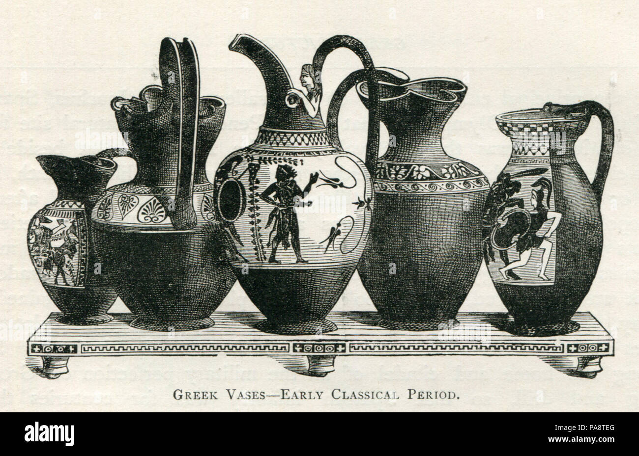 107 vasi greci--inizio periodo classico - Mahaffy John Pentland - 1890 Foto Stock