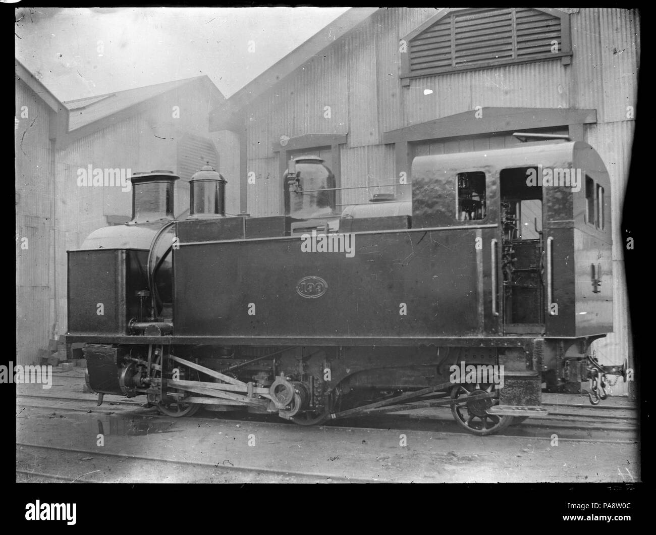 109 H classe locomotiva a vapore, NZR 199, 0-4-2T tipo, per l'uso sul sistema cadde sul pendio Rimutaka. ATLIB 276592 Foto Stock