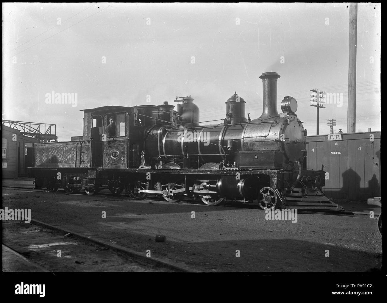 128 J class locomotiva a vapore, NZR 110, 2-6-0 tipo. ATLIB 276539 Foto Stock