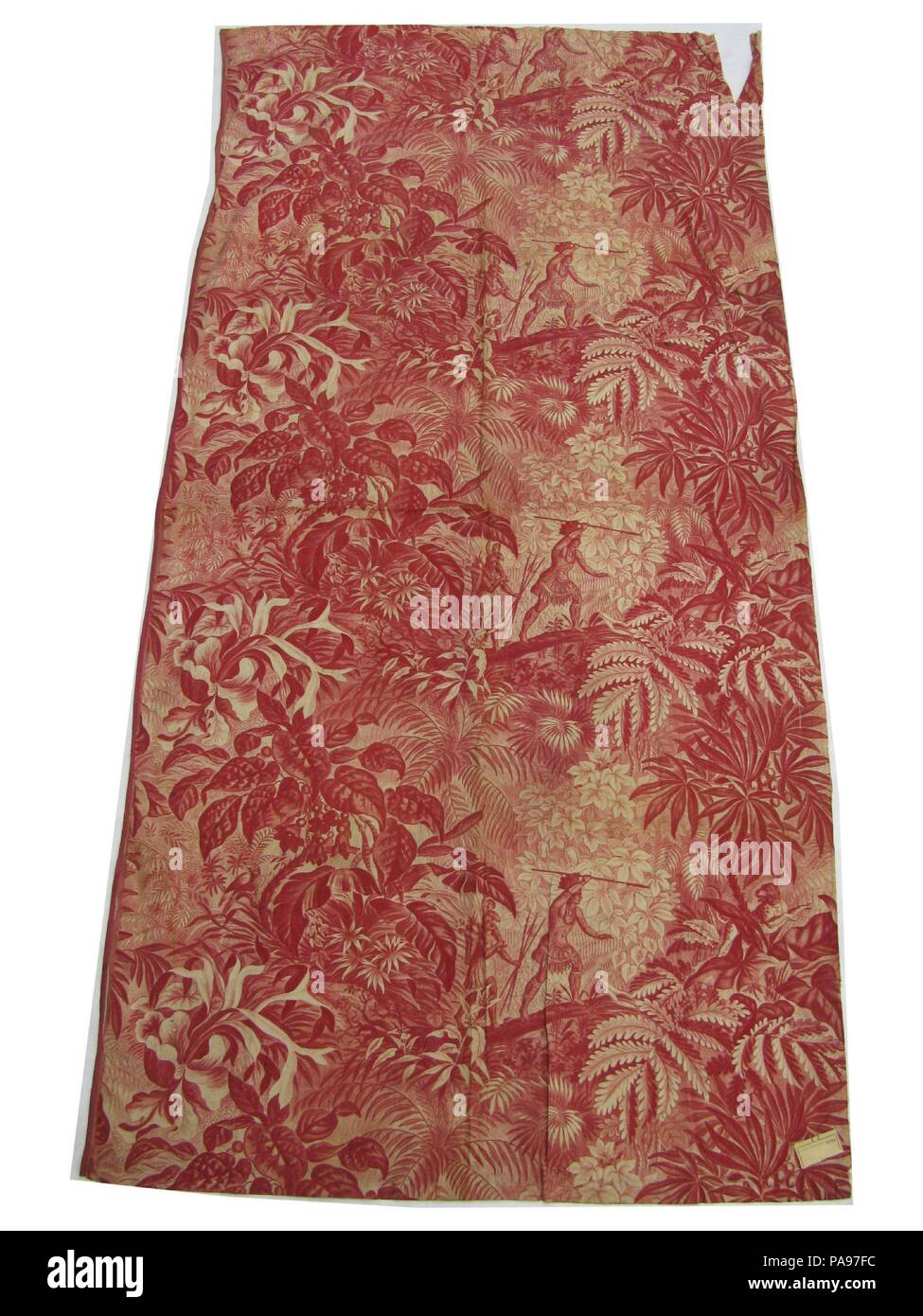 Scena Jungle. Cultura: francese. Dimensioni: complessivo: 62 x 31 in. (157,5 x 78,7 cm). Data: secondo quarto del XIX secolo. Museo: Metropolitan Museum of Art di New York, Stati Uniti d'America. Foto Stock