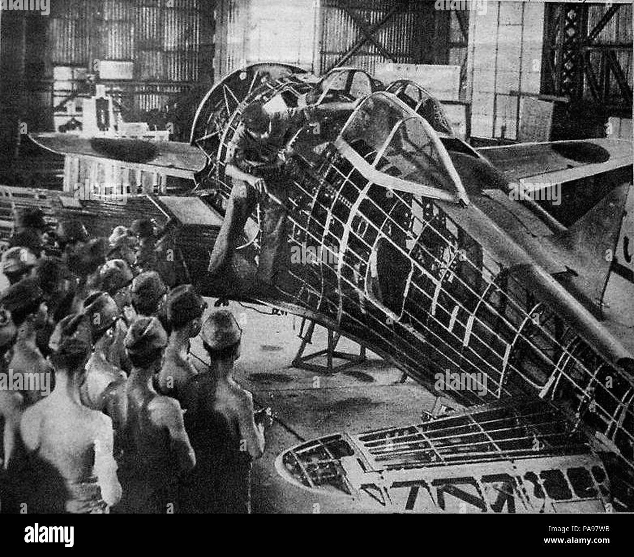 146 Ki-44 scheletro Foto Stock