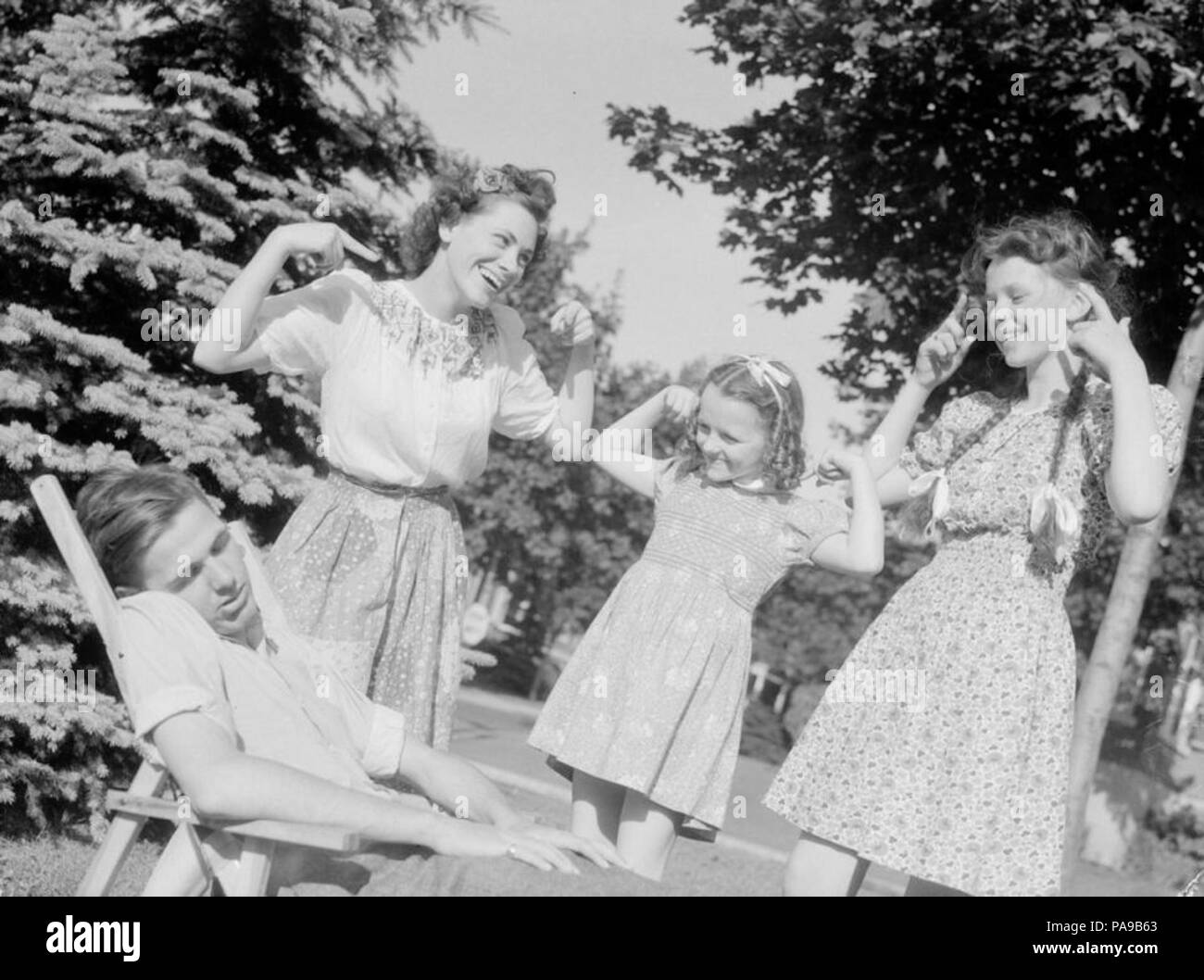 178 La produzione cinematografica. La bacchetta magica BAnQ Vieux-Montréal P48S1P08047 Foto Stock