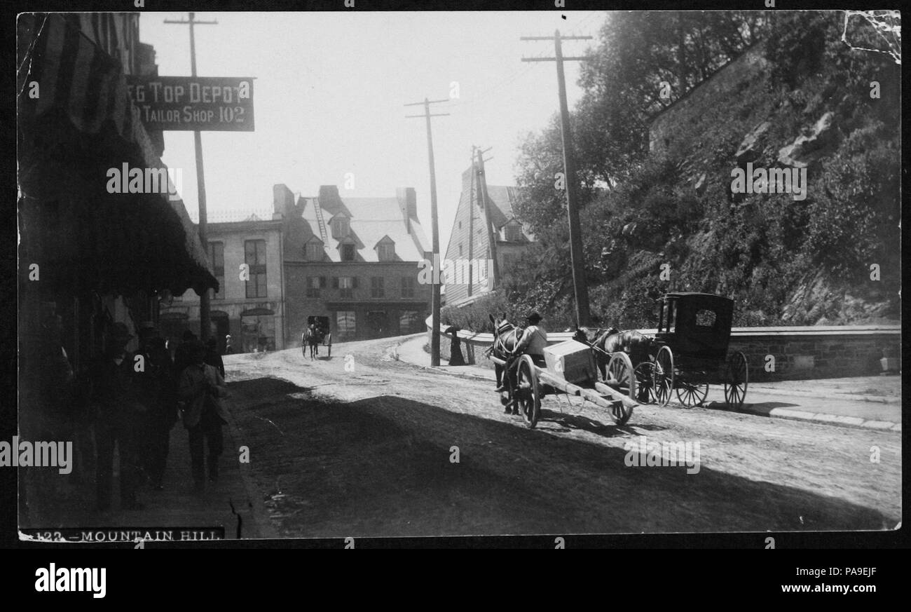 209 Quartier Vieux-Quebec - Cote de la Montagne BAnQ P560S1P122 Foto Stock
