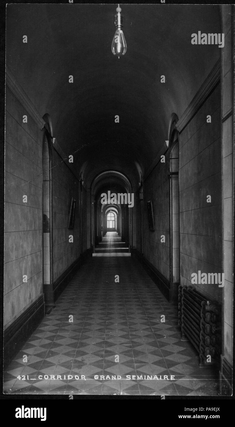 209 Quartier Vieux-Quebec - Grand Seminaire - Corridoio BAnQ P560S1P421 Foto Stock