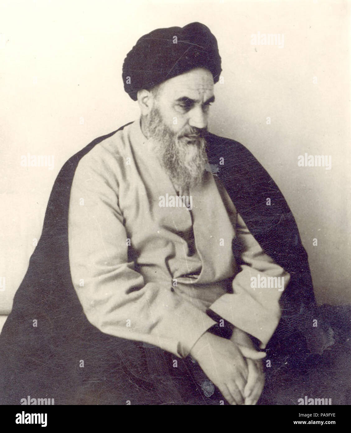 223 Ruhollah Khomeini 1964 ritratto Foto Stock